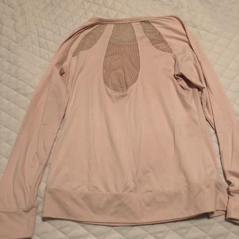 Light pink workout top